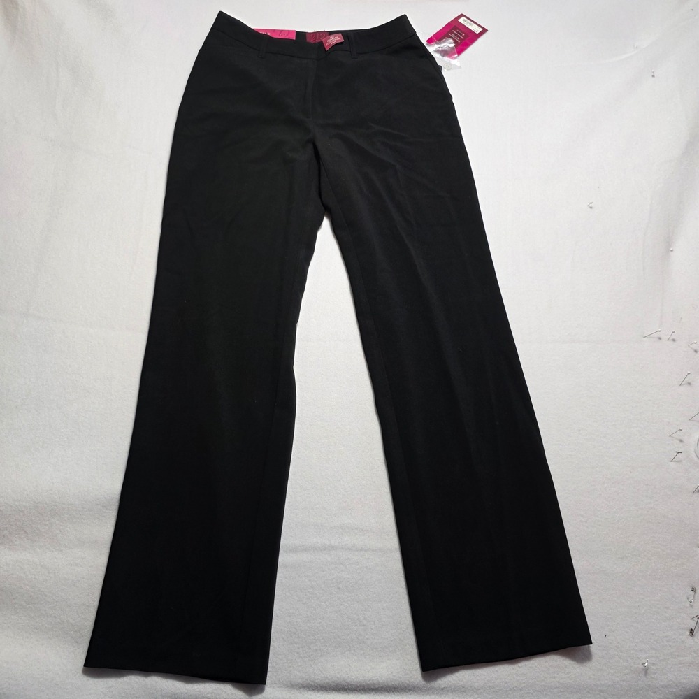 212 Collection Black Tummy Control Natural Fit Dress Pants Size 6 Average NEW